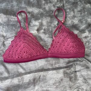 Xhilaration crochet swim top